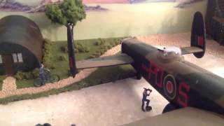 Airfix ww2 Lancaster bomber diorama [upl. by Ahsoet593]