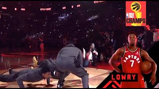 Toronto Raptors Starting Lineup Intro NBA Finals 2019 Game 1  THROWBACK [upl. by Yelnahs]