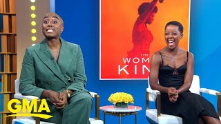 Lashana Lynch and Thuso Mbedu on their new movie ‘The Woman King’ l GMA [upl. by Nitsyrk221]