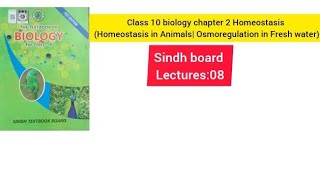 Class 10 biology chapter 2 Homeostasis topic Homeostasis in Animals Osmoregulation in Fresh water [upl. by Hughett]