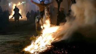 Horses Leap Over Huge Bonfires at Spanish Festival shorts  VOA News [upl. by Kenti]