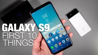 Galaxy S9 First 10 Things to Do [upl. by Nosnhoj568]