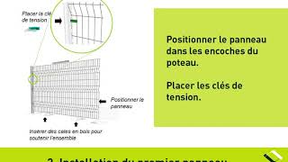 Clôture à Domicile  Pose dune clôture en panneaux rigide [upl. by Eamanna]