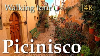 Picinisco Lazio Italy【Walking Tour】History in Subtitles  4K60 [upl. by Airemat]