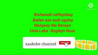 Tijaabi codkaga Shey Mire Dacar Heestii Bishaaradii NaftaydaayLyrics xaabshe channel [upl. by Airebma354]