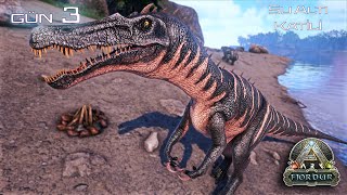 Baryonyx Evcilleştirdim  ARK SE  Fjordur  PRIMAL FEAR MODU  Türkçe  Gün 3 [upl. by Files]