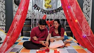 Our 2nd Wedding Anniversary  Anniversary Decoration Ideas At Home  Mr amp Mrs Varshney [upl. by Edurtreg630]