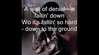 Wall of Denial  Stevie Ray Vaughan  In Step  1989 lyrics HD [upl. by Enilraep]