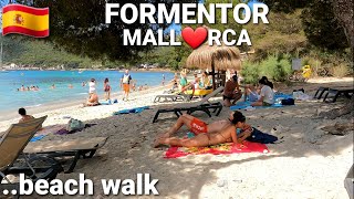 4K🇪🇸Formentor 🏖 Mallorca ☀️ Beach walk  June 10  Spain 2022 Playas de Mallorca  Majorca [upl. by Evangelist368]