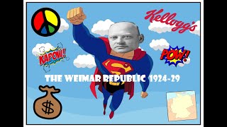 GCSE History The Weimar Republic 192429 [upl. by Ayotyal]