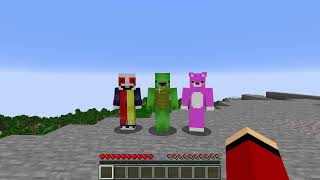 JJ vs 3 Hunters in Minecraft [upl. by Blake]