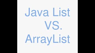 Java list vs arraylist [upl. by Roybn]