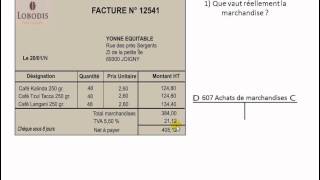 Enregistrer une facture dachat simple [upl. by Gamal]