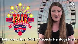 The Osceola County Fair is Back in Kissimmee Friday February 1120 2022 [upl. by Ahsinawt]