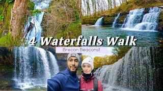 Four Waterfalls Walk in WINTER  Brecon Beacons  WALES [upl. by Vharat]