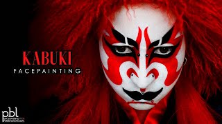 Kabuki Inspired Facepainting  by PureBlackLove [upl. by Nhguavoj]