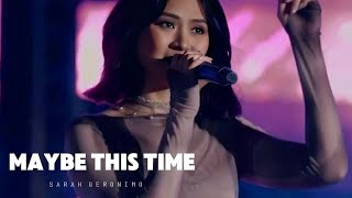 Sarah Geronimo quotMaybe this timequot Live Performance HD [upl. by Leonid]