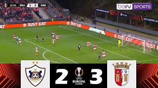 FK Qarabağ vs SC Braga 23  UEFA Europa League 202324  Match Highlights [upl. by Sitoeht]