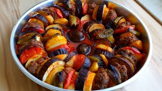 Dizme Kebabı ✔ Köfteli Patlıcanlı Patatesli Çok Lezzetli ‼️ [upl. by Laitselec]