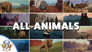 Far Cry 5  All Animal amp Fish Hunting Challenge Locations  Been There Done That Trophy [upl. by Schuh]