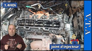 Remplacer joint injecteur 14 hdi de A a Z projet 207 [upl. by Prudence664]