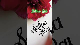 beautiful name writing quotSalina Raiquot shorts viralvideo trending taubatauba [upl. by Rooney]