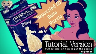 Bepuzzled 3D Crystal Puzzle Belle Tutorial Version [upl. by Ahseinad170]