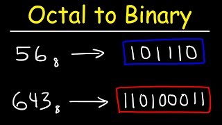 Octal to Binary Conversion  Computer Science [upl. by Halludba853]