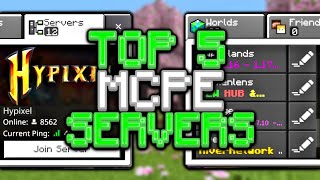 Top 5 Servers For Minecraft Bedrock Edition 2023 [upl. by Anedal]