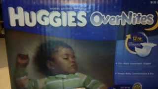 Huggies OverNites Diaper Review [upl. by Eidob142]