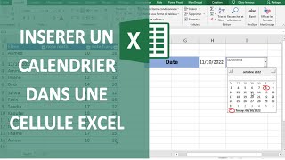 EXCEL  INSÉRER UN CALENDRIER DANS UNE CELLULE 📆 [upl. by Attenal]