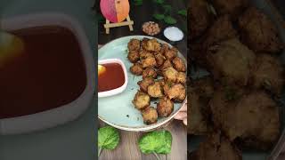 Raw banana bhajiya recipe🧆 navratrispecial navratrirecipes explorepage viralshort [upl. by Enyrb]