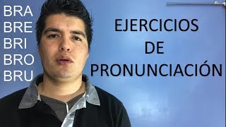 Ejercicios de pronunciación Silabas compuestas BR BL CR CL DR FR FL [upl. by Giraldo]