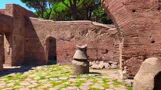 Ostia Antica Rome Walking Tour Natural Sound [upl. by Nora]