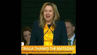 Speech People’s Tribute for the Matildas [upl. by Motch]