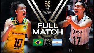 🇧🇷 BRA vs 🇦🇷 ARG  Paris 2024 Olympic Qualification Tournament  Full Match  Volleyball [upl. by Aimar]