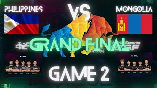 PHILIPPINES AP BREN vs MONGOLIA GAME 2  GRAND FINALS  Gamers 8 IESF ASIAN CHAMPIONSHIP 2023 [upl. by Boyt]