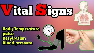 Vital signs  body temperature Pulse Respiration and Blood pressure [upl. by Selby]