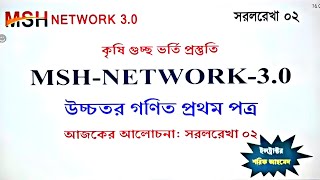 MSH Network 30 ম্যাথ ক্লাস।টপিকঃ সরলরেখা পার্ট২। [upl. by Nuri81]