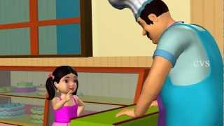 Pat a cake Pat a cake  3D Animation Nursery rhyme with lyrics for children [upl. by Klenk164]