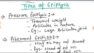 Types Of Epiphysis for NEET PG AIIMS PG FMGE MBBS amp ALL PG EXAM [upl. by Ammej301]