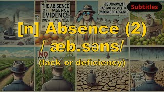 n Absence meaning lack or deficiency with 5 examples [upl. by Matland]