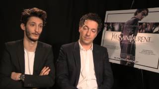 Yves Saint Laurent  Pierre Niney and Guillaume Gallienne Interview [upl. by Ymmak978]