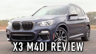 2018 BMW X3 M40i Start Up Test Drive amp In Depth Review [upl. by Nolur]