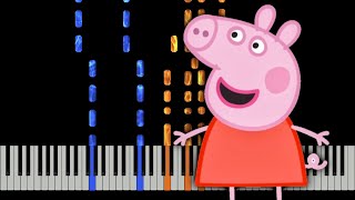 Peppa Pig Theme Song  Piano Tutorial [upl. by Adalia486]