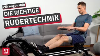 Rudern richtig ausführen  Grundlagen der Rudertechnik  Richtig rudern für mehr Trainingserfolg [upl. by Charbonnier]