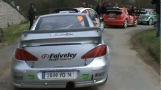 Rallye Lyon Charbonniere 2012 arrivée au park des WRC c4 ford focus 206 et 307  300 ch [upl. by Shelby]