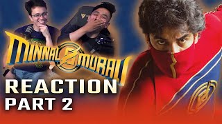 Minnal Murali Reaction IN MALAYALAM  Part 2  Indias Best Superhero Movie Yet [upl. by Norman]