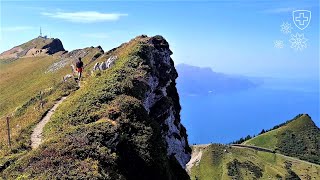 Spectacular views on hike up RochersdeNaye 20210925 [upl. by Simetra]