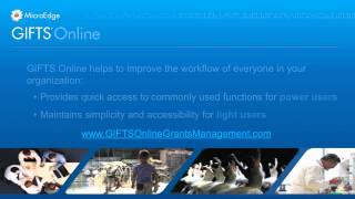 GIFTS Online Grants Management MicroEdge [upl. by Adnilak]